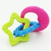 Wholesale pet supplies TPR rubber Sun, Moon and Star three-link toys, chewing and teething cat and dog toys and supplies Specification image