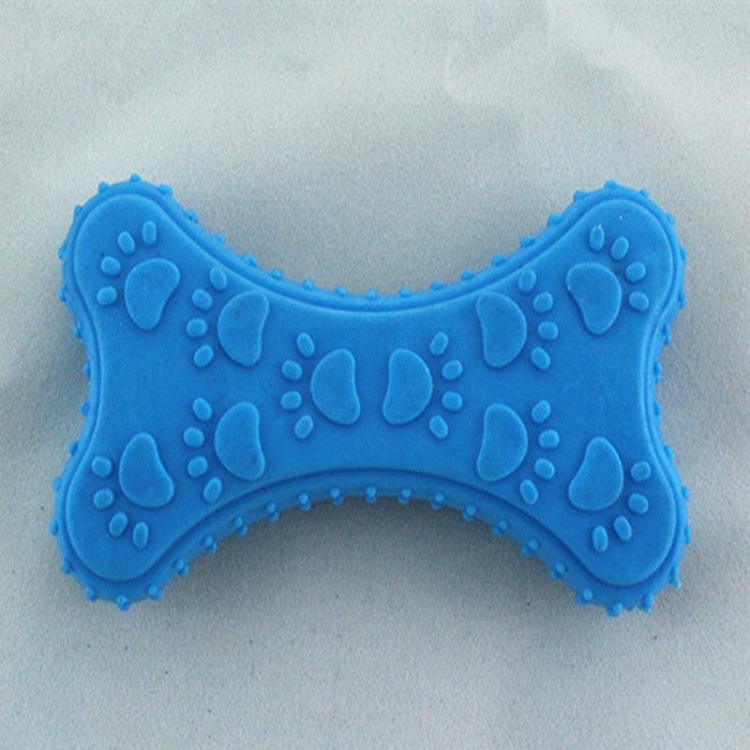 Yabei Pet Toys Non-toxic TPR rubber solid footprint compressed Biscuits Chewing and grinding toys wholesale 68g Specification image