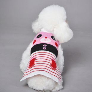 2015CQ Autumn/Winter new panda jacquard sweater, pet clothes, Teddy dog pet clothes and supplies Application Scenario