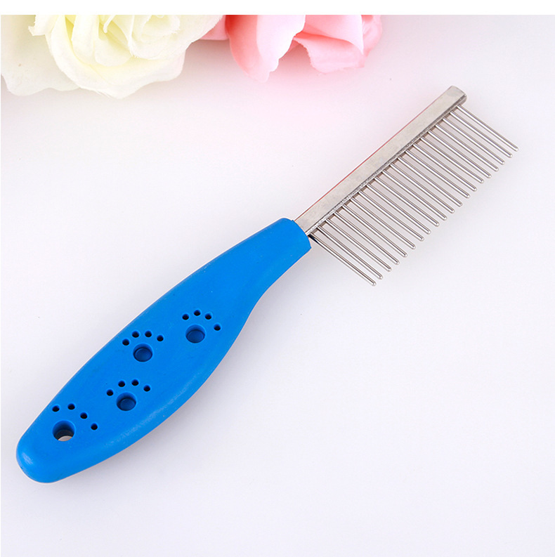 Direct sales from pet supplies manufacturers: single-row straight comb for hair removal, dog cleaning, new export product, beauty pet comb