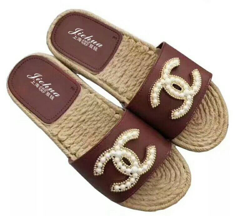 Women fashion small fragrance fashion hemp rope sole non-slip slippers