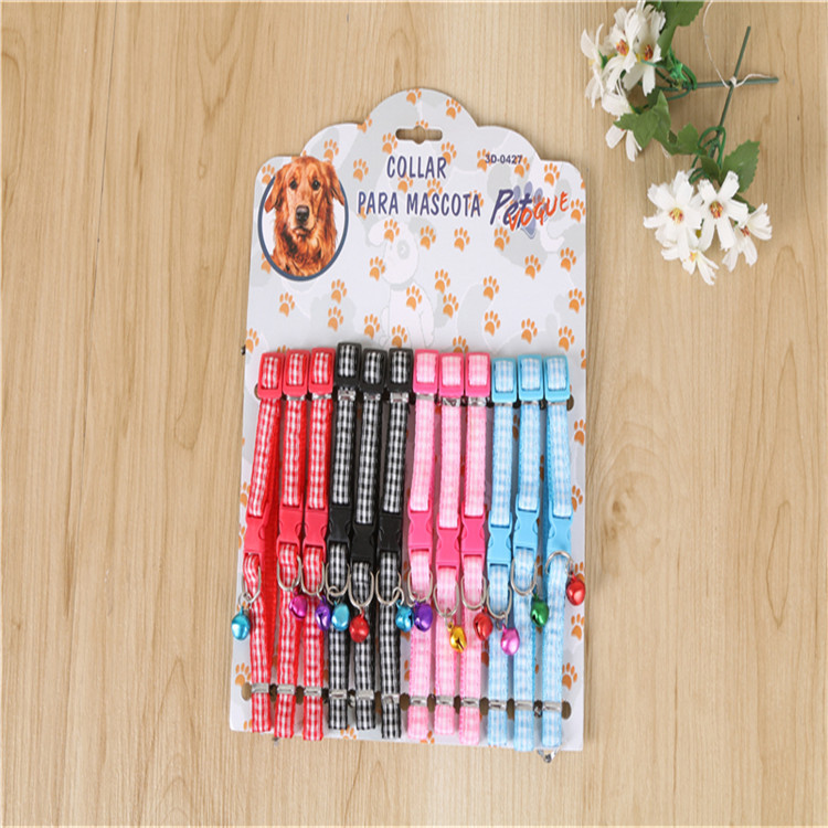 Pet collar with stickers, dog neck collar, pet collar with stickers, pet leash, dog leash in multiple colors details Picture