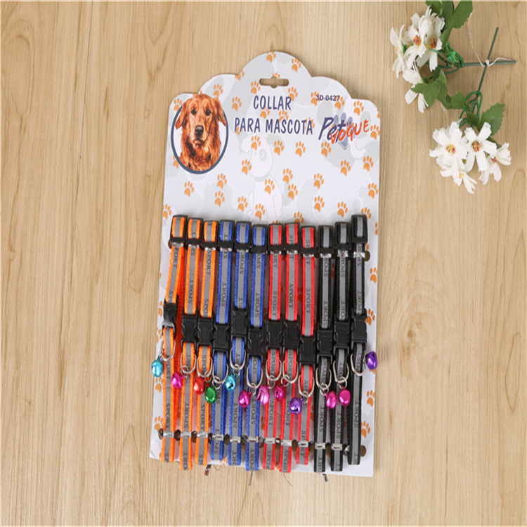 Pet collar with stickers, dog neck collar, pet collar with stickers, pet leash, dog leash in multiple colors Application Scenario
