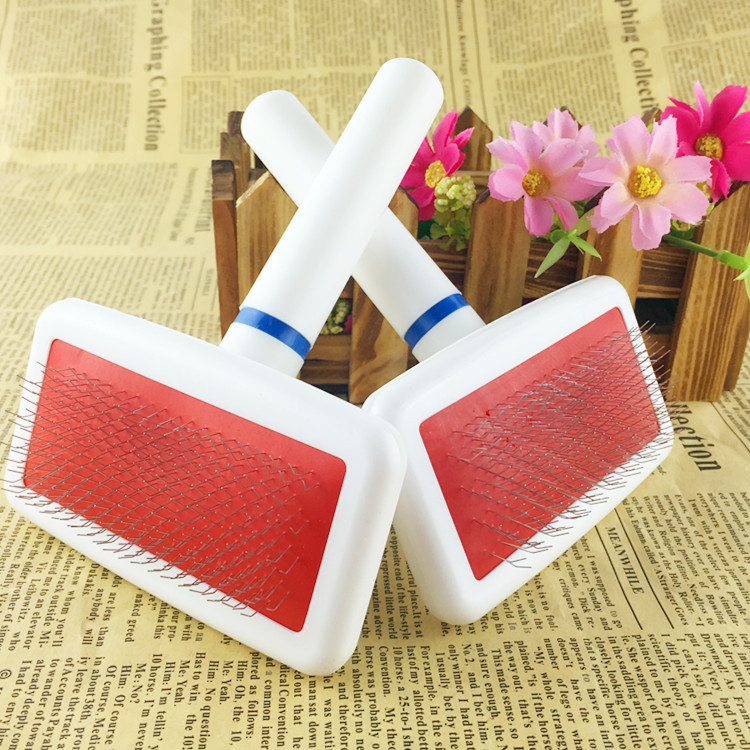 Pet comb promotion: White airbag needle comb, comb bristle brush manufacturer wholesale pet supplies. Pet supplies
