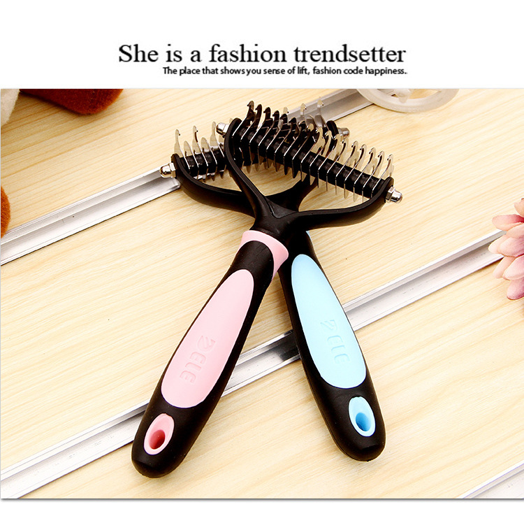 Factory direct sales and wholesale of pet hair removal combs, dog combs, brushes, and large dog knot-untying combs