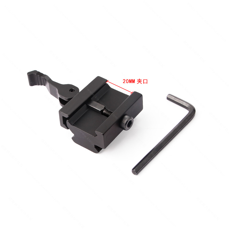 20mm de ancho y corto para aumentar la altura guía de conversión de montaje rápido abrazadera Specification image