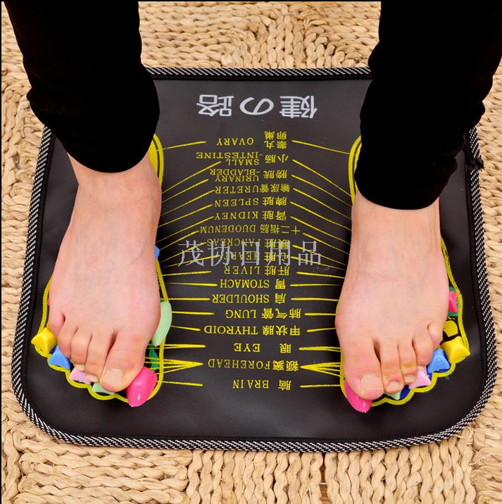 Household health care plantar acupoint foot massage mat imitation cobblestone massage pad finger pressing pad walking blanket