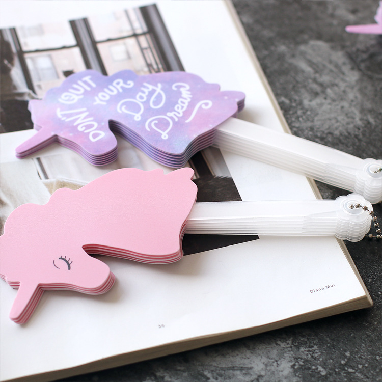 居家用品 斯普维加-独角兽雪莉PP造型7折扇 夏季清凉pp扇