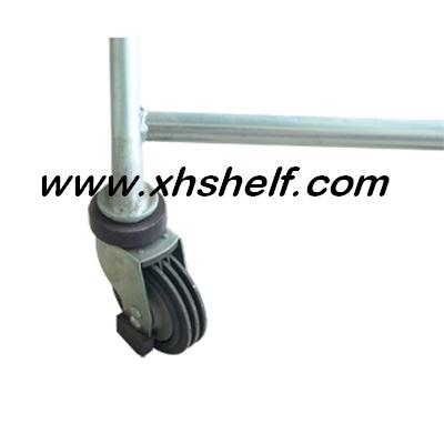 Customized 4 "5" universal caster supermarket trolley shopping cart wheel polyurethane three-line elevator wheel Specification drawing