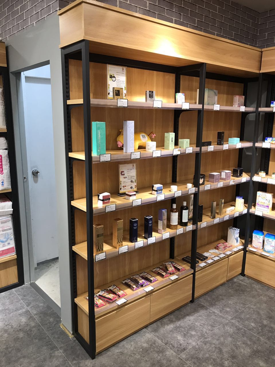 木质单面货架 精品木质展示货架 木质货架定制