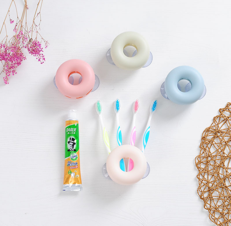 Suction toothbrush holder Bathroom wall dental holder Creative Couple Suction cup toothbrush holder Toothbrush holder