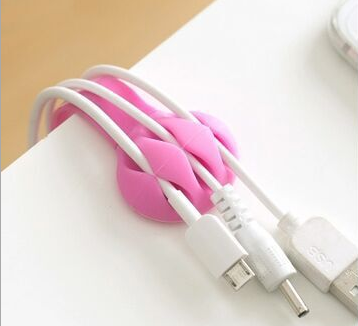 桌面插头电线整理固定夹 集线器电源线绕线器卡扣理线器详情图2