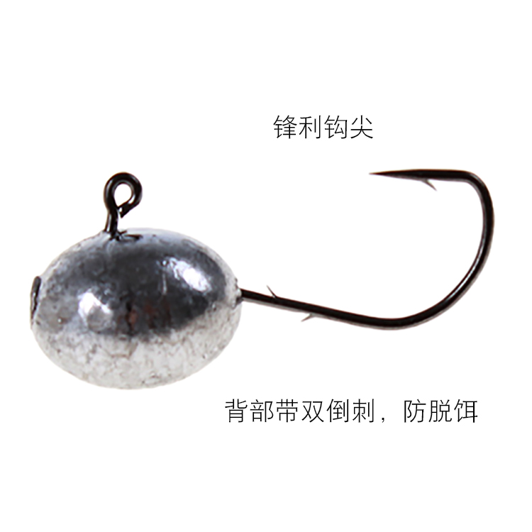Mustad Mousda Norway hook micro lead head hook CNJH02 with back stab Luja lead head hook root hook details Picture