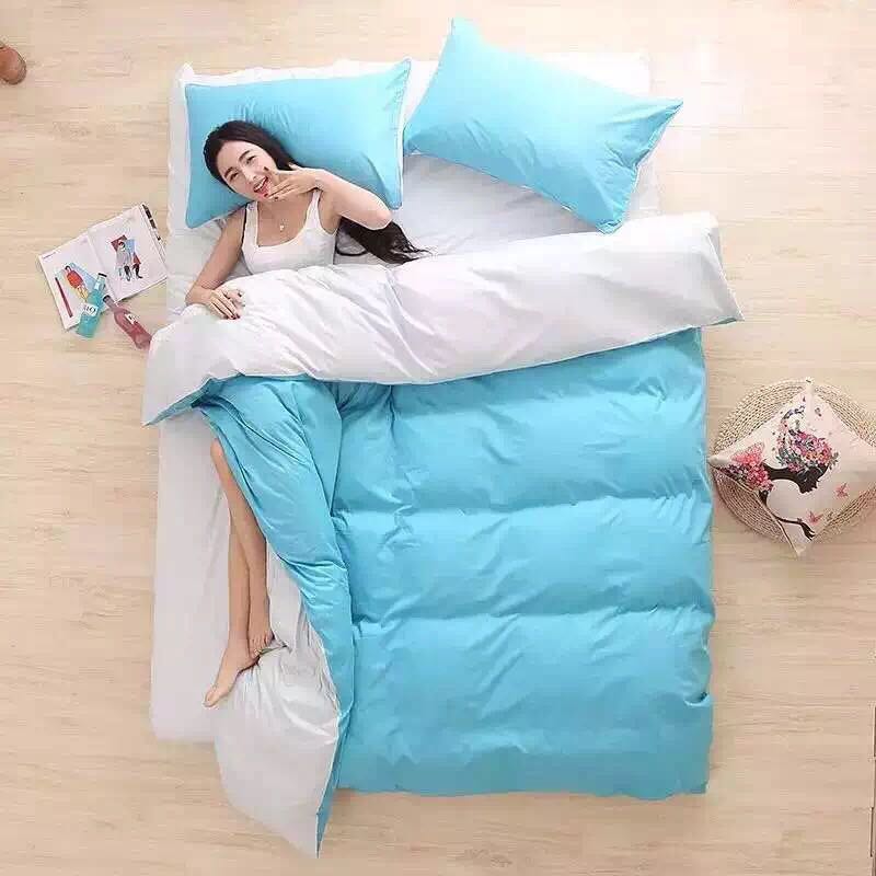 套件高支高密被套床单全棉床上用品斜纹印花活性印花