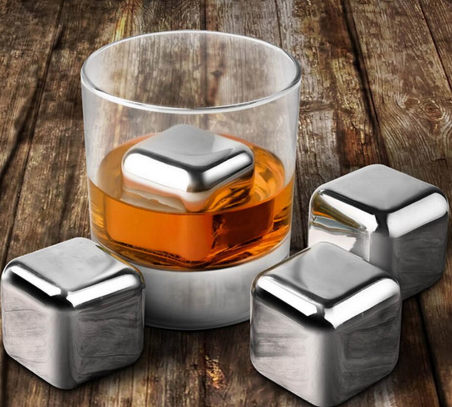 Stock 304 Stainless Steel Ice Whiskey Wine Ice Tartar Stone Frozen Ice Granules