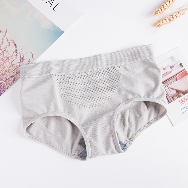 Japanese-style 3d honeycomb warm uterus underwear for women, pure cotton frame, mid-waist, cotton, large-sized briefs for lifting the buttocks Application Scenario