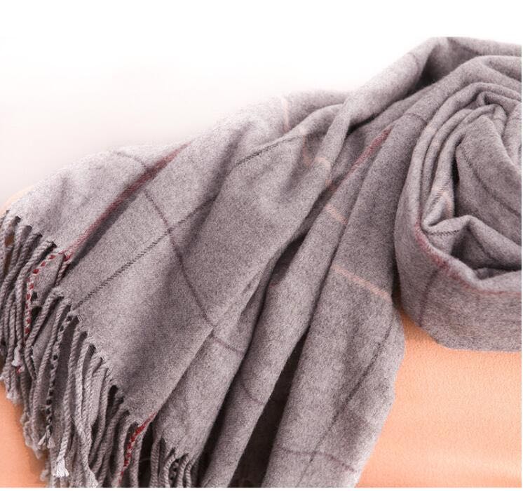 Korean version of leisure fashion joker check long towel thumbnail