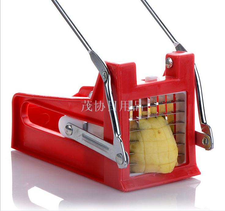 Creative kitchen hand push potato chip cutter potato chip cutter