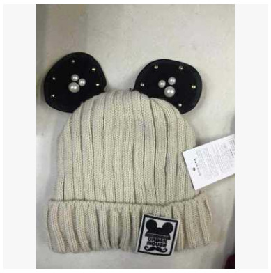 Millinery Children's Ear Hat Knitted Hat Big Ears Korean Children's Hat Cute Knitted Hat Lady Specification drawing