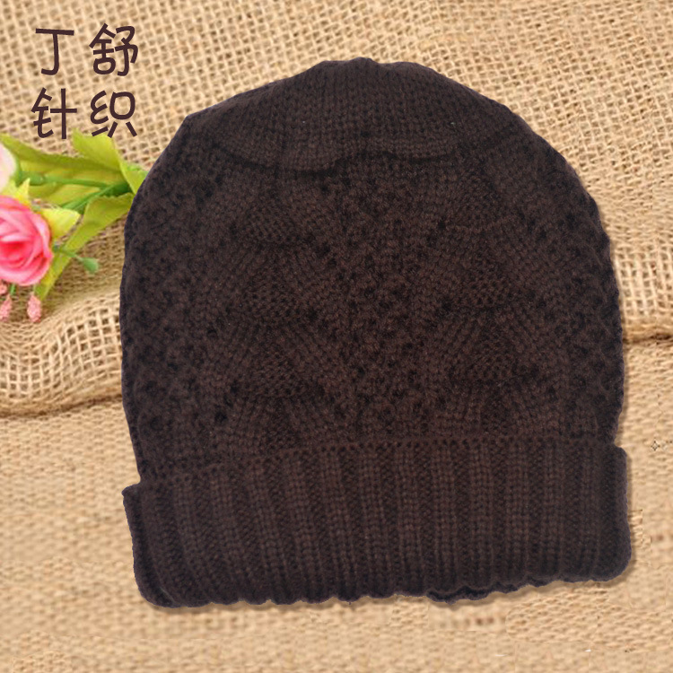 Hot Korean Knitted Woolen Hat Twist Twist Double Flanged Rough Needle Hat Yiwu Foreign Trade Factory Direct Sales