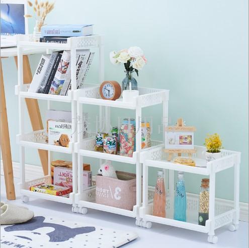 Plastic desktop creative cosmetic shelf Office desktop finishing shelf Kitchen storage shelf multi-layer free combination