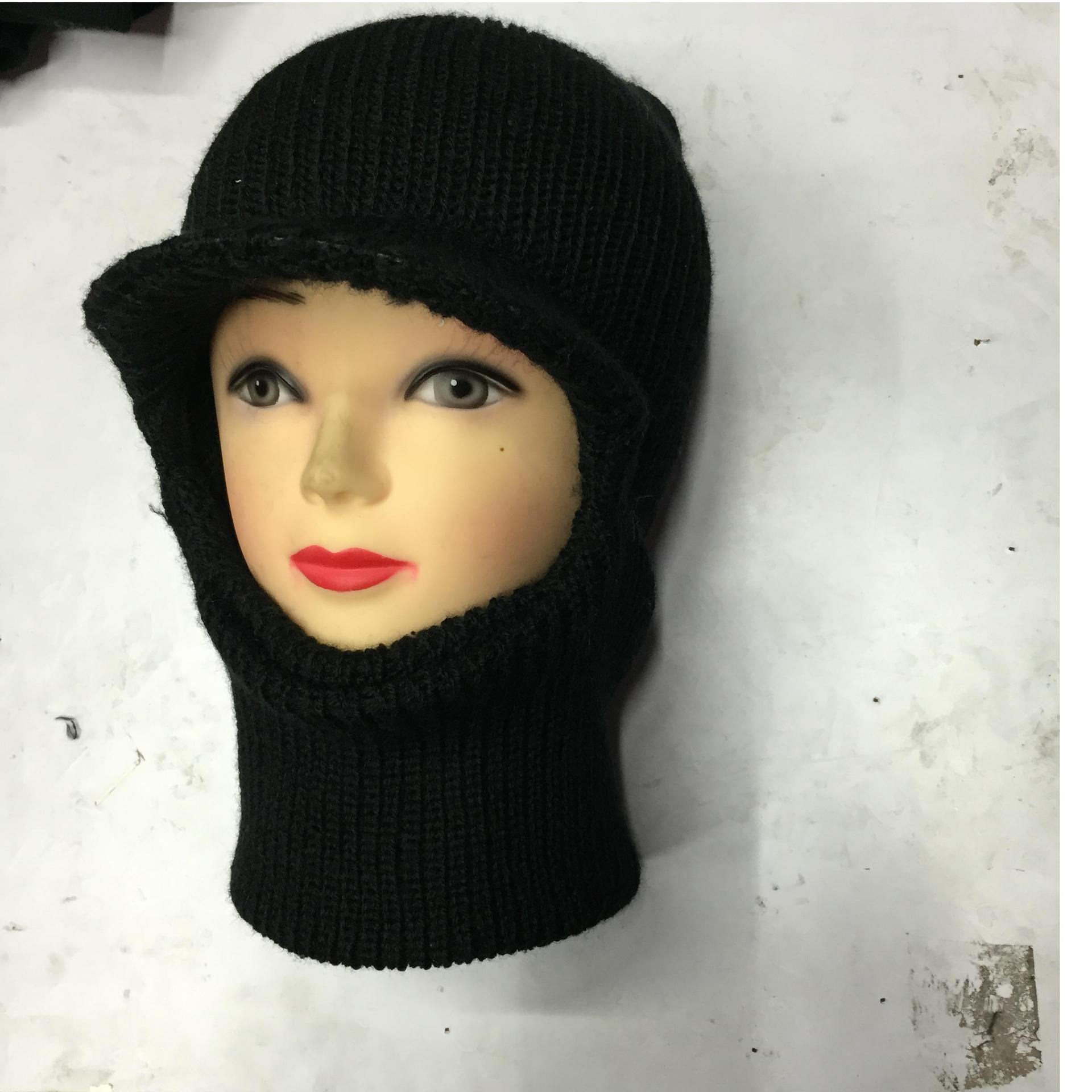 Single-Hole Zipper Knitted Hat Male Windproof Foreign Trade Yiwu Foreign Trade International Trade City Hat Wholesale