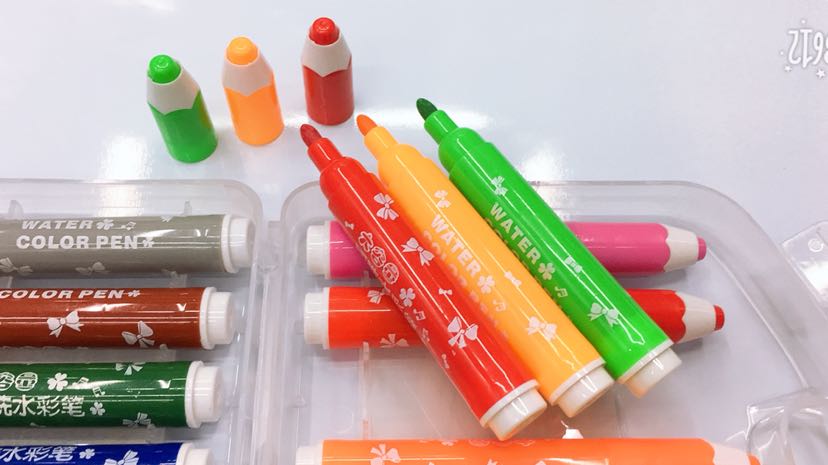 Large Capacity Washable Watercolor Pen Bolen 702-18 Color Specification drawing