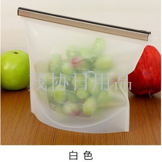 Silicone food storage bags, sealed bags, self-sealing bags, refrigerator portioning food storage bags, food storage Specification image