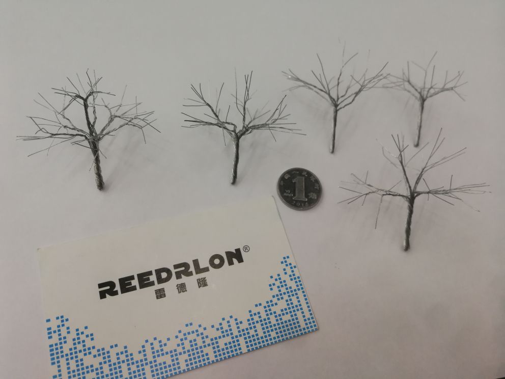 雷德隆微景观沙盘模型手工铁丝树细节图