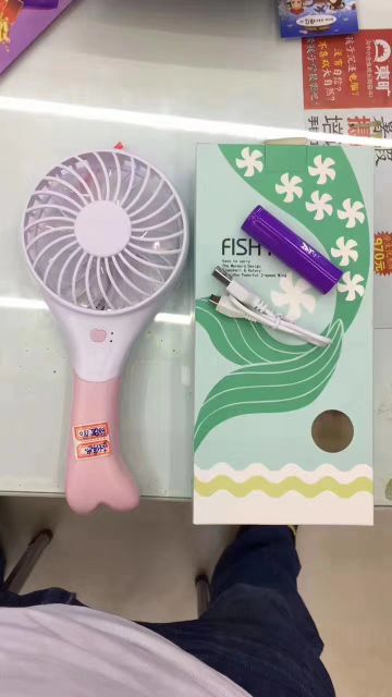 Mermaid Mini FAN USB Charging portable FISH FAN Baby and Mother products Application Scenario