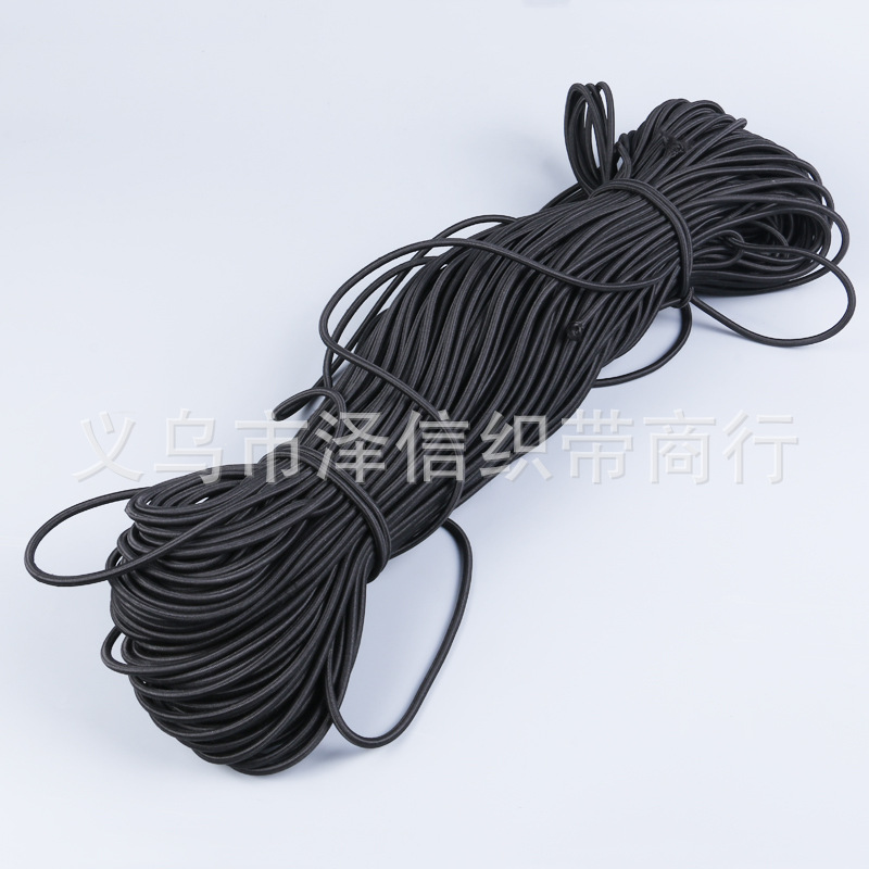 厂家批发圆粗0.35CM进口松紧带超强弹力户外用品腰带蹦床服装辅细节图