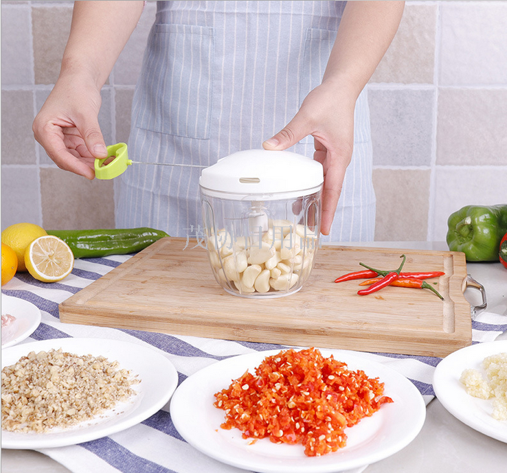Household kitchen multi-functional vegetable cutter hand meat grinder ground vegetables stirrer stirrer garlic puree TV TV shopping