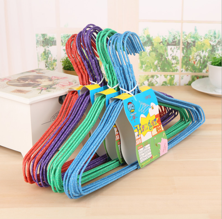 浸塑衣架批发 成人晾衣架 晒衣挂衣架子 衣架厂家直销