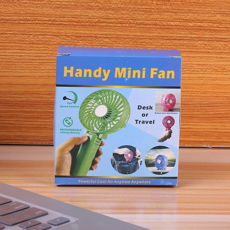 USB mini handheld fan, student portable fan, Snowflake silent fan Specification image