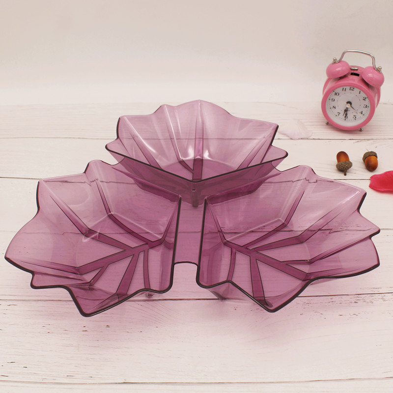 Candy plate, creative fruit plate, plastic transparent fruit plate, fruit basket, living room table, snack and fruit plate, storage plate