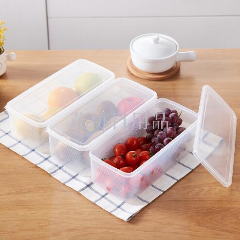 Japanese noodles box Sealed food box transparent cereal box Noodles container Rectangular refrigerator box noodles box