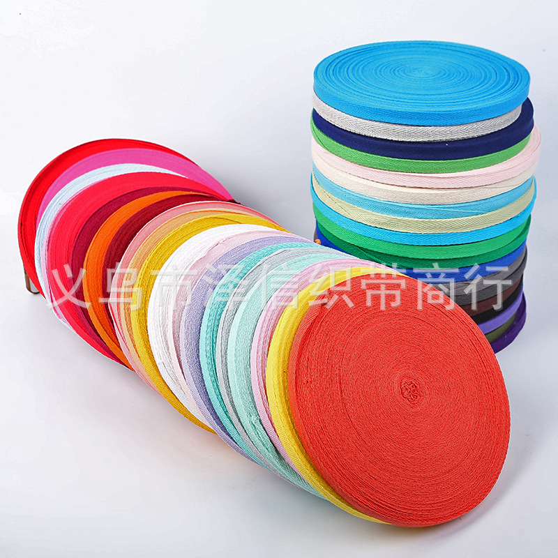 1.0CM全棉颜色人字带 包边带包装彩带 活性环保染色辅料商标带产品图