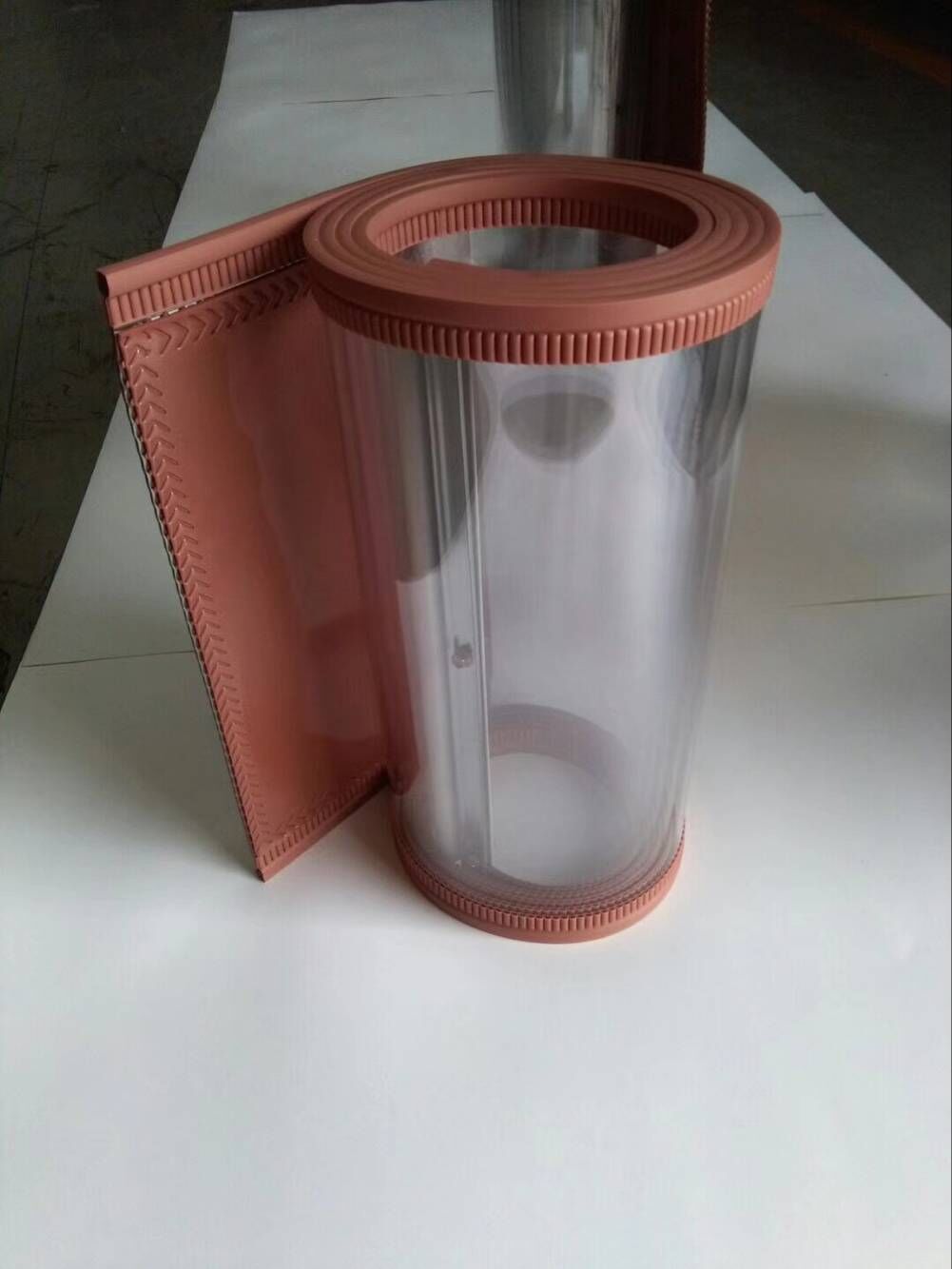 PVC磁性门帘空调门帘自吸透明门帘商场超市挡风隔热透明帘塑料帘产品图