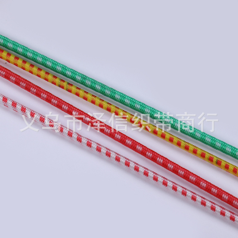 厂家批发 0.25CM橡胶松紧带 圆国产好胶松紧带彩色松紧带颜色多种细节图