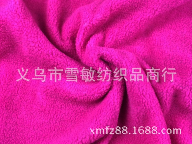 Pure color lambskin factory direct sales of plush fabric clothing with black inner fabric and suede composite material Application Scenario