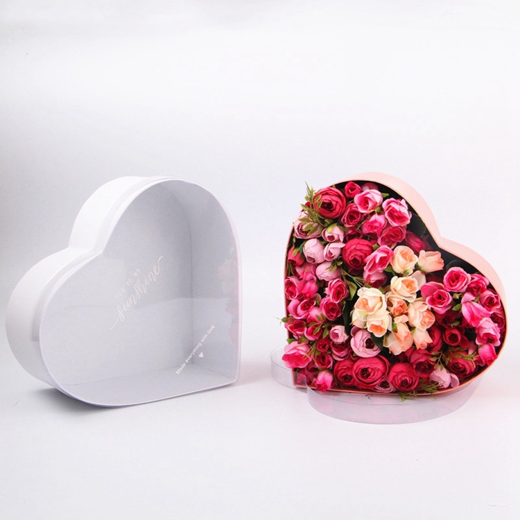 新款心形鲜花礼盒 婚庆礼盒 礼品盒 鲜花礼物盒永生花盒 厂家定制细节图