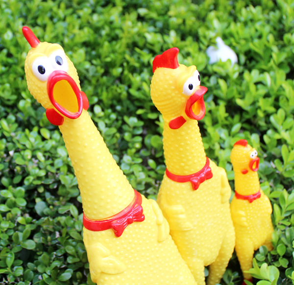 Factory direct sales of Screaming chickens, pet toys, large, small and medium-sized Screaming chickens available, children's toys and pet toys details Picture