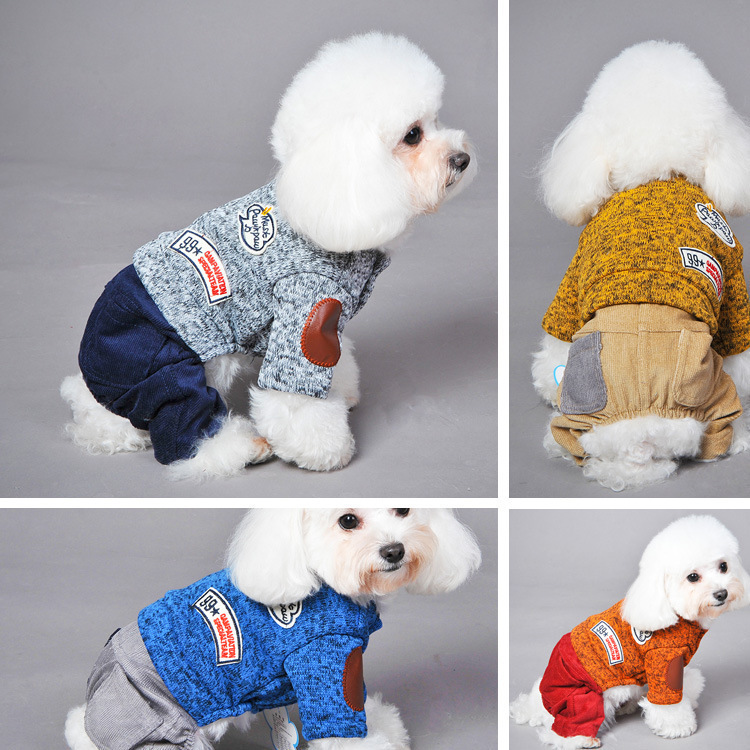 Clearance sale of 2015CQ Autumn/Winter New stylish Korean-style pet clothing sets, Teddy dog pet clothing and supplies