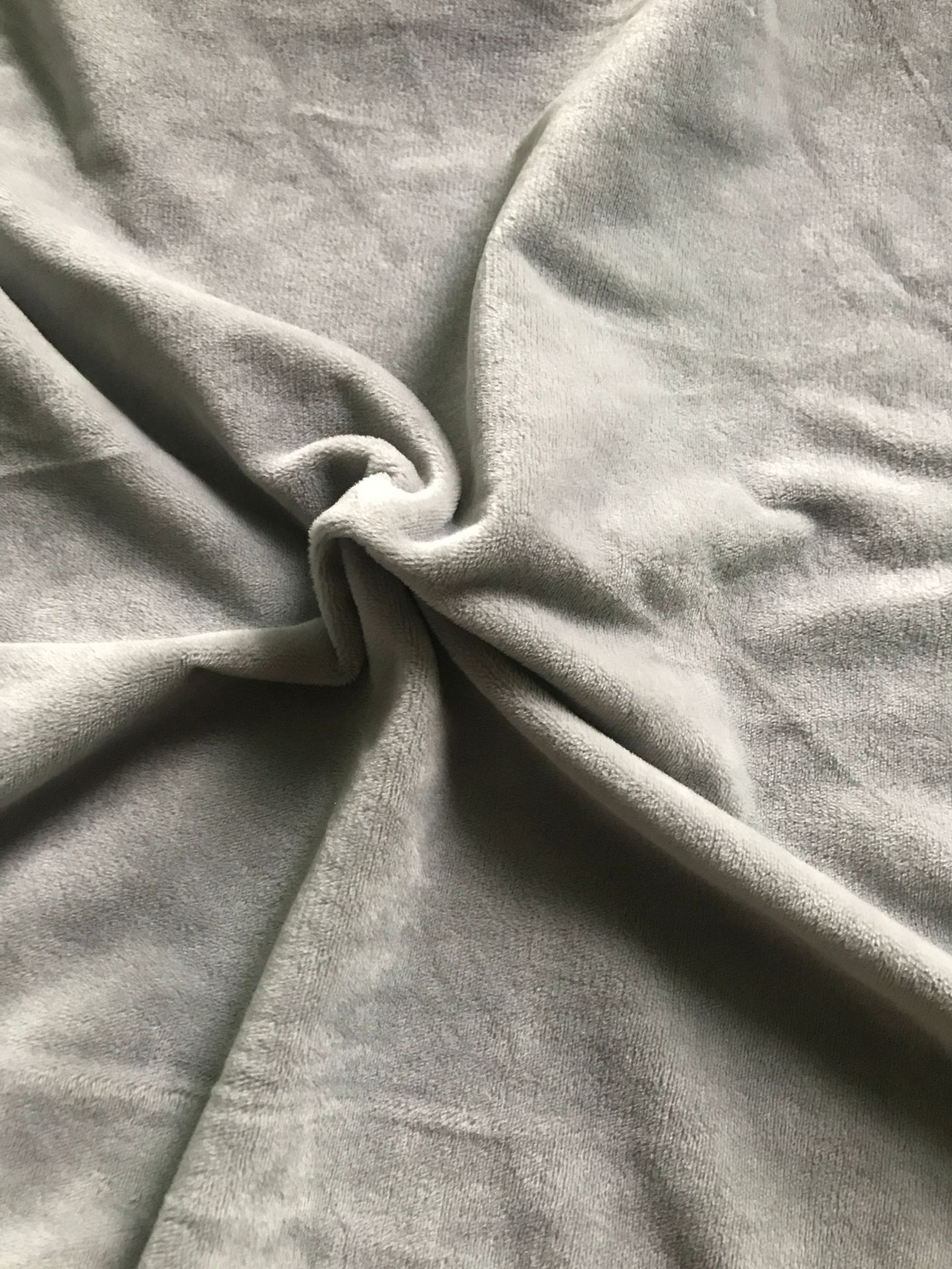 Super soft short plush, 1.5 fleece, truly super soft, in stock, smoke gray
