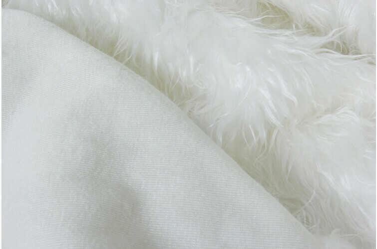 Pure color downy fur factory direct sales of white and red downy fur and artificial fur craft fabric