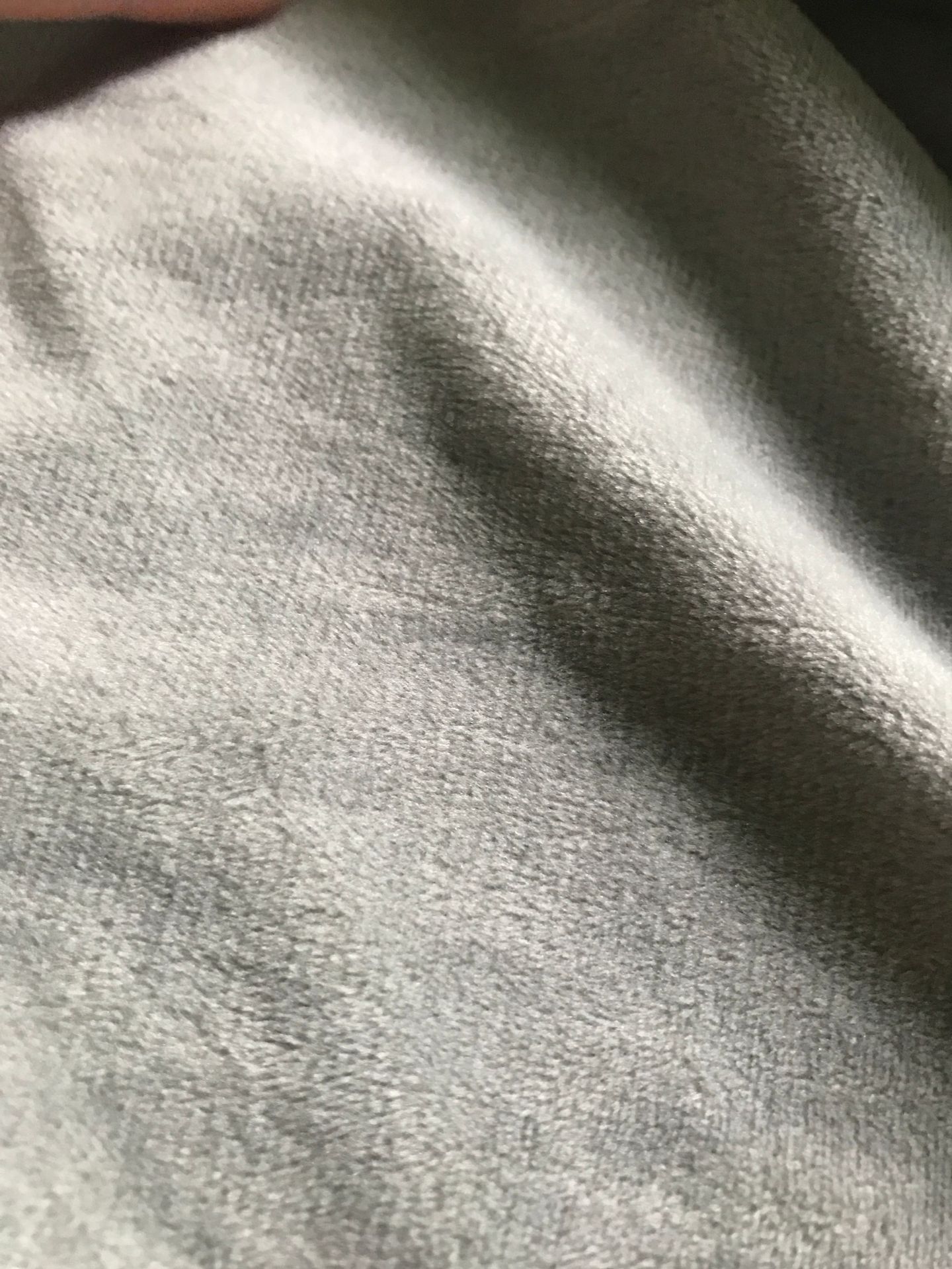 Super soft short plush, 1.5 fleece, truly super soft, in stock, smoke gray Specification image