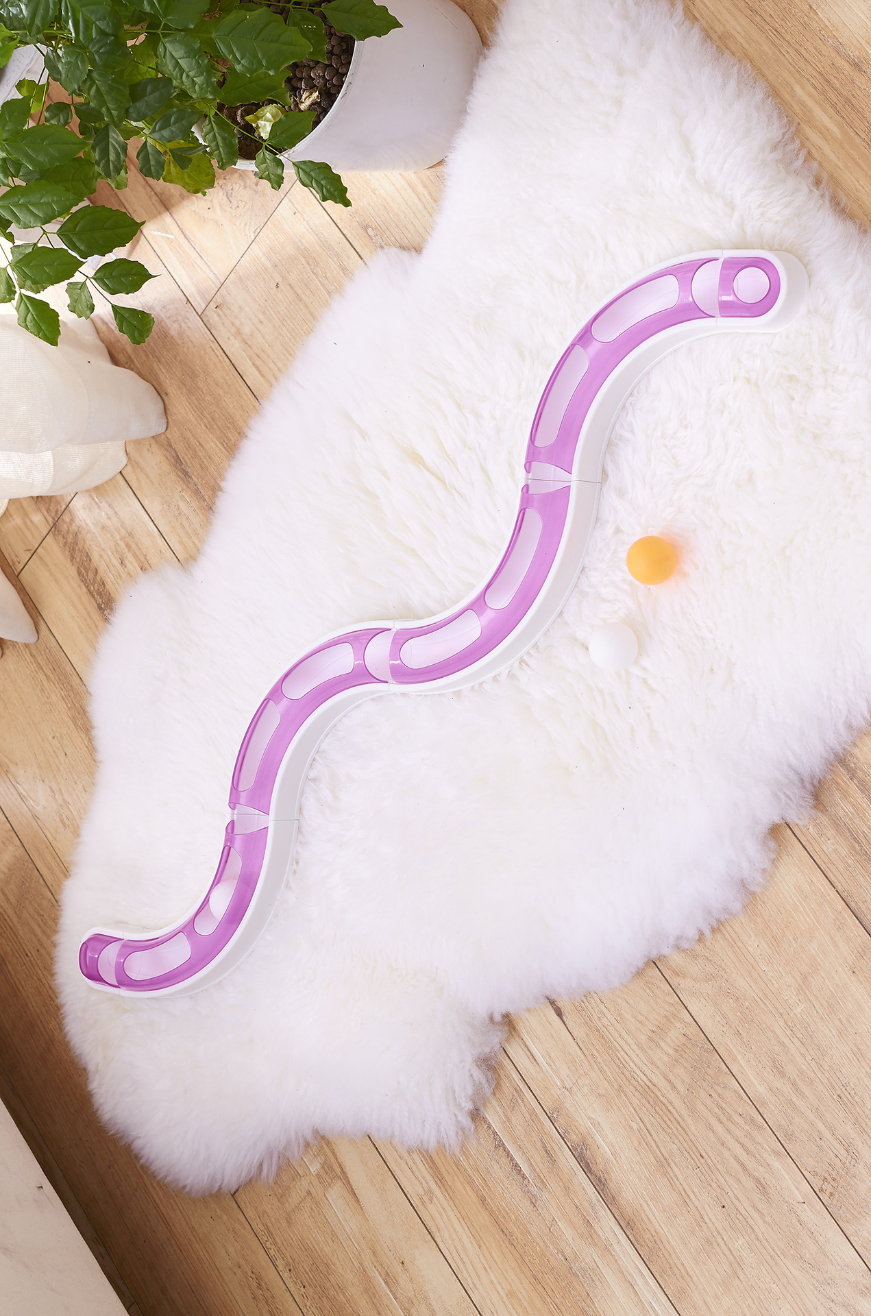 Best-selling cat toy combination track ball crazy turntable Cat toy tray Cat toy ball turntable toy details Picture