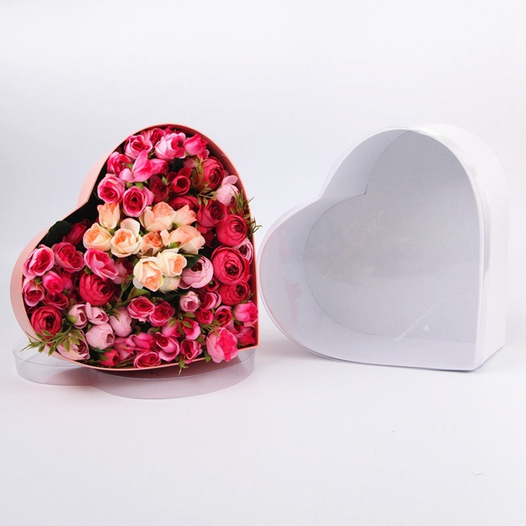 新款心形鲜花礼盒 婚庆礼盒 礼品盒 鲜花礼物盒永生花盒 厂家定制产品图