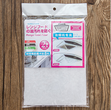 2 pieces of kitchen replaceable range hood oil-absorbing cotton, oil-proof filter cotton, non-woven fabric oil-absorbing paper details Picture