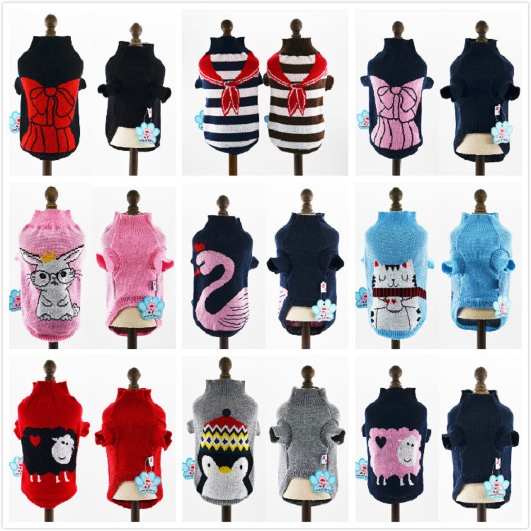 雅贝2025年秋冬新款宠趣条纹红领巾可爱蝴蝶结爱心绵羊卡通提花毛衣